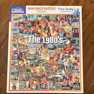 Like New 🌟 White Mountain 1980s Jigsaw Puzzle - 1000 Pieces